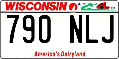 WI license plate 790NLJ