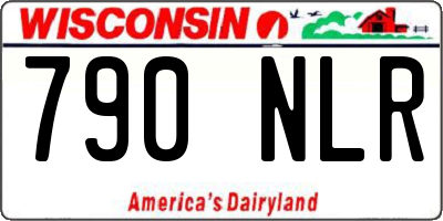 WI license plate 790NLR