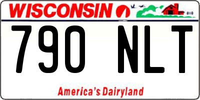WI license plate 790NLT