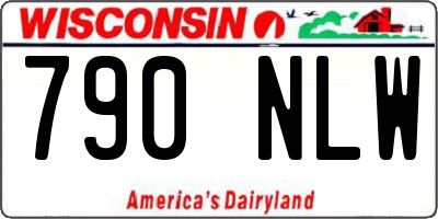 WI license plate 790NLW