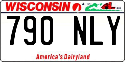 WI license plate 790NLY