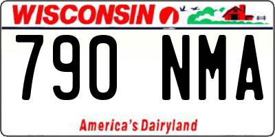 WI license plate 790NMA