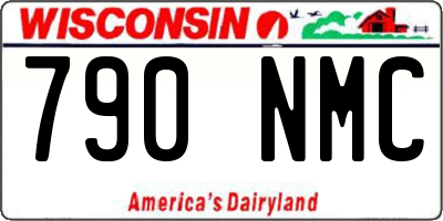 WI license plate 790NMC