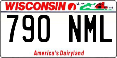 WI license plate 790NML