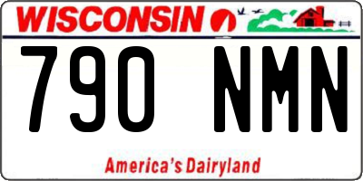 WI license plate 790NMN