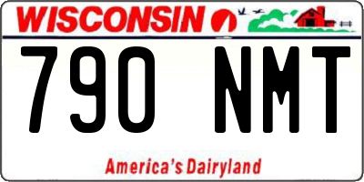 WI license plate 790NMT