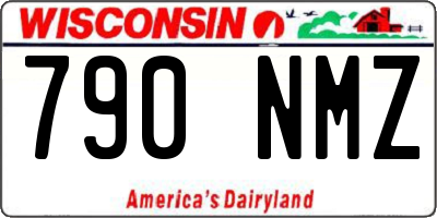WI license plate 790NMZ