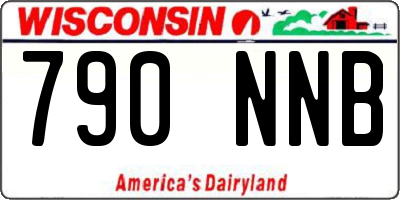 WI license plate 790NNB
