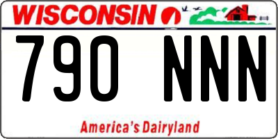 WI license plate 790NNN