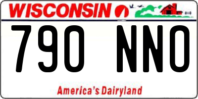 WI license plate 790NNO