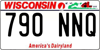 WI license plate 790NNQ
