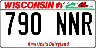 WI license plate 790NNR