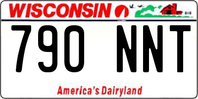 WI license plate 790NNT