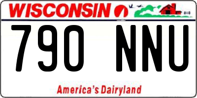 WI license plate 790NNU
