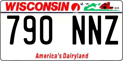 WI license plate 790NNZ
