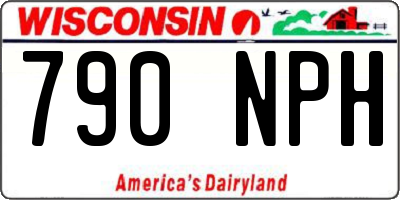 WI license plate 790NPH