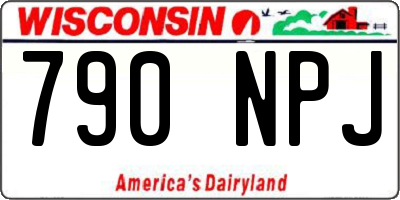 WI license plate 790NPJ