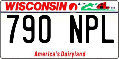 WI license plate 790NPL