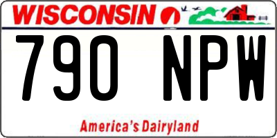 WI license plate 790NPW