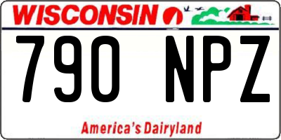 WI license plate 790NPZ