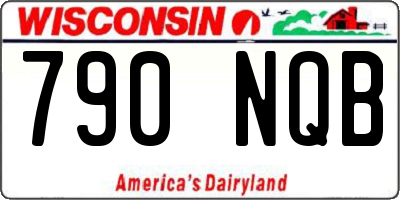 WI license plate 790NQB