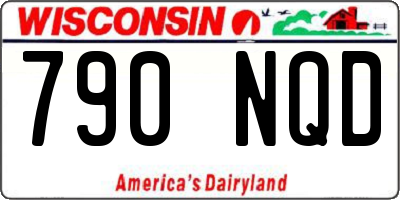 WI license plate 790NQD