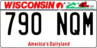 WI license plate 790NQM