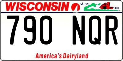 WI license plate 790NQR