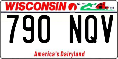 WI license plate 790NQV