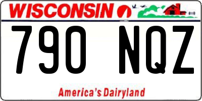 WI license plate 790NQZ