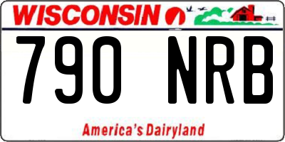 WI license plate 790NRB