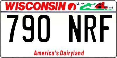 WI license plate 790NRF