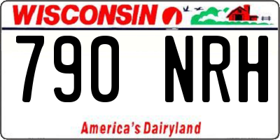 WI license plate 790NRH