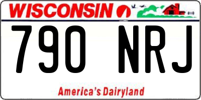 WI license plate 790NRJ