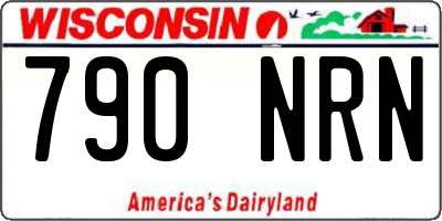 WI license plate 790NRN