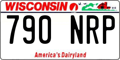 WI license plate 790NRP