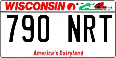 WI license plate 790NRT