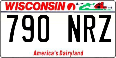WI license plate 790NRZ