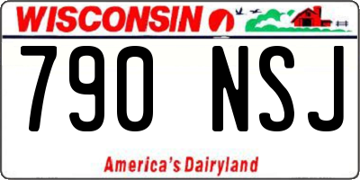 WI license plate 790NSJ