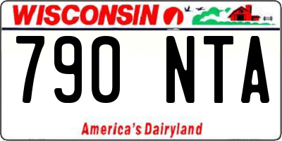 WI license plate 790NTA