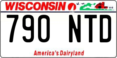 WI license plate 790NTD
