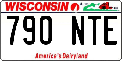 WI license plate 790NTE