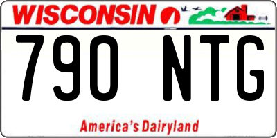 WI license plate 790NTG