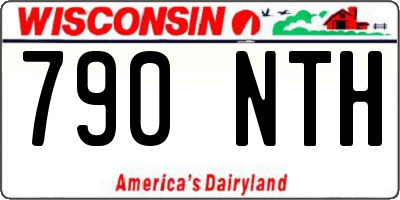 WI license plate 790NTH