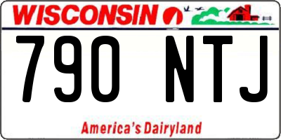 WI license plate 790NTJ