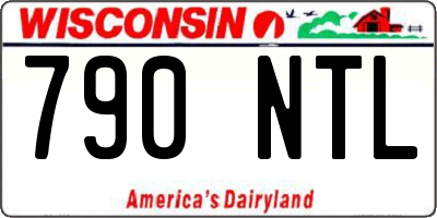 WI license plate 790NTL