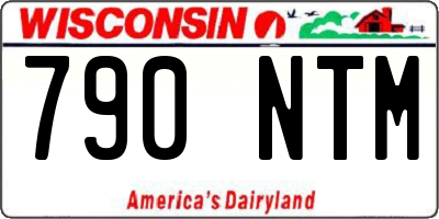 WI license plate 790NTM