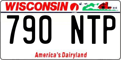 WI license plate 790NTP