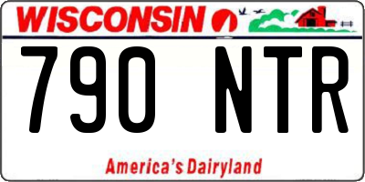 WI license plate 790NTR