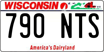 WI license plate 790NTS